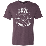 T-Shirts Vintage Purple / Small True Love Forever Black Men's Triblend T-Shirt