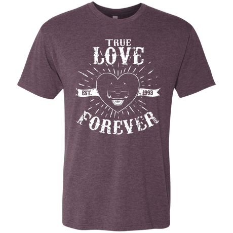 T-Shirts Vintage Purple / Small True Love Forever Black Men's Triblend T-Shirt