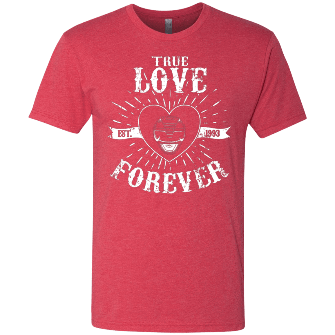 T-Shirts Vintage Red / Small True Love Forever Black Men's Triblend T-Shirt