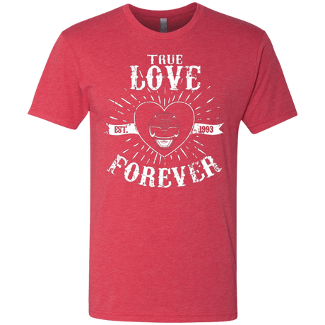 T-Shirts Vintage Red / Small True Love Forever Black Men's Triblend T-Shirt