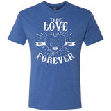 T-Shirts Vintage Royal / Small True Love Forever Black Men's Triblend T-Shirt