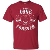 T-Shirts Cardinal / Small True Love Forever Black T-Shirt