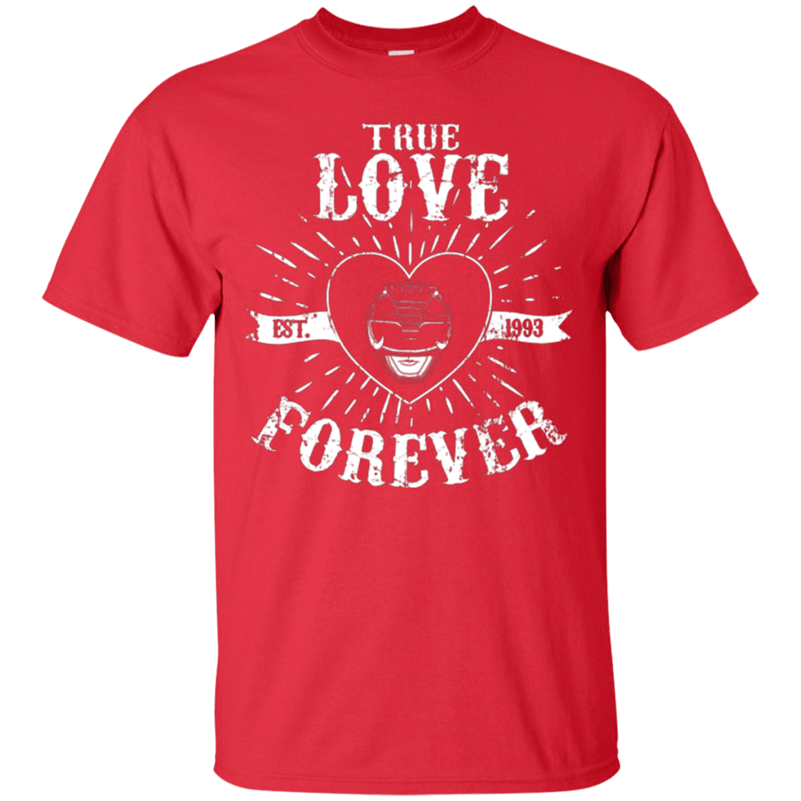 T-Shirts Red / Small True Love Forever Black T-Shirt