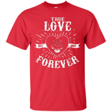 T-Shirts Red / Small True Love Forever Black T-Shirt