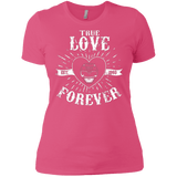 T-Shirts Hot Pink / X-Small True Love Forever Black Women's Premium T-Shirt