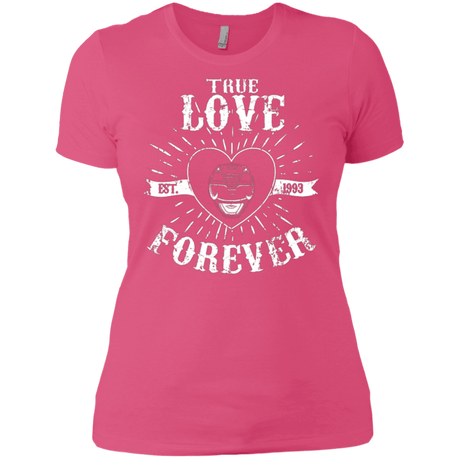 T-Shirts Hot Pink / X-Small True Love Forever Black Women's Premium T-Shirt