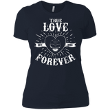 T-Shirts Midnight Navy / X-Small True Love Forever Black Women's Premium T-Shirt