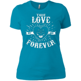T-Shirts Turquoise / X-Small True Love Forever Black Women's Premium T-Shirt