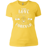 T-Shirts Vibrant Yellow / X-Small True Love Forever Black Women's Premium T-Shirt