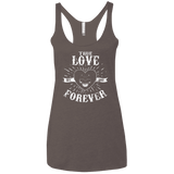 T-Shirts Macchiato / X-Small True Love Forever Black Women's Triblend Racerback Tank