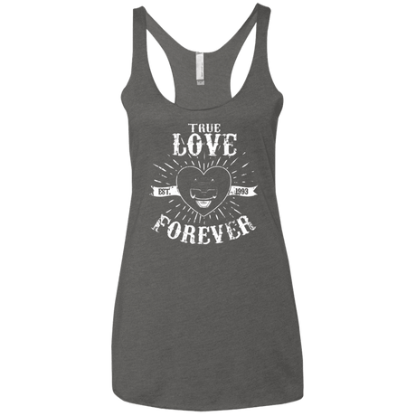 T-Shirts Premium Heather / X-Small True Love Forever Black Women's Triblend Racerback Tank