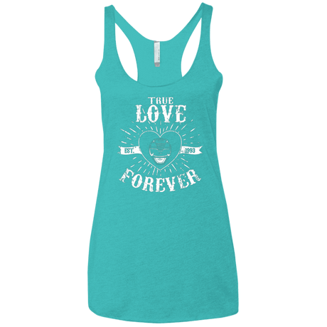 T-Shirts Tahiti Blue / X-Small True Love Forever Black Women's Triblend Racerback Tank