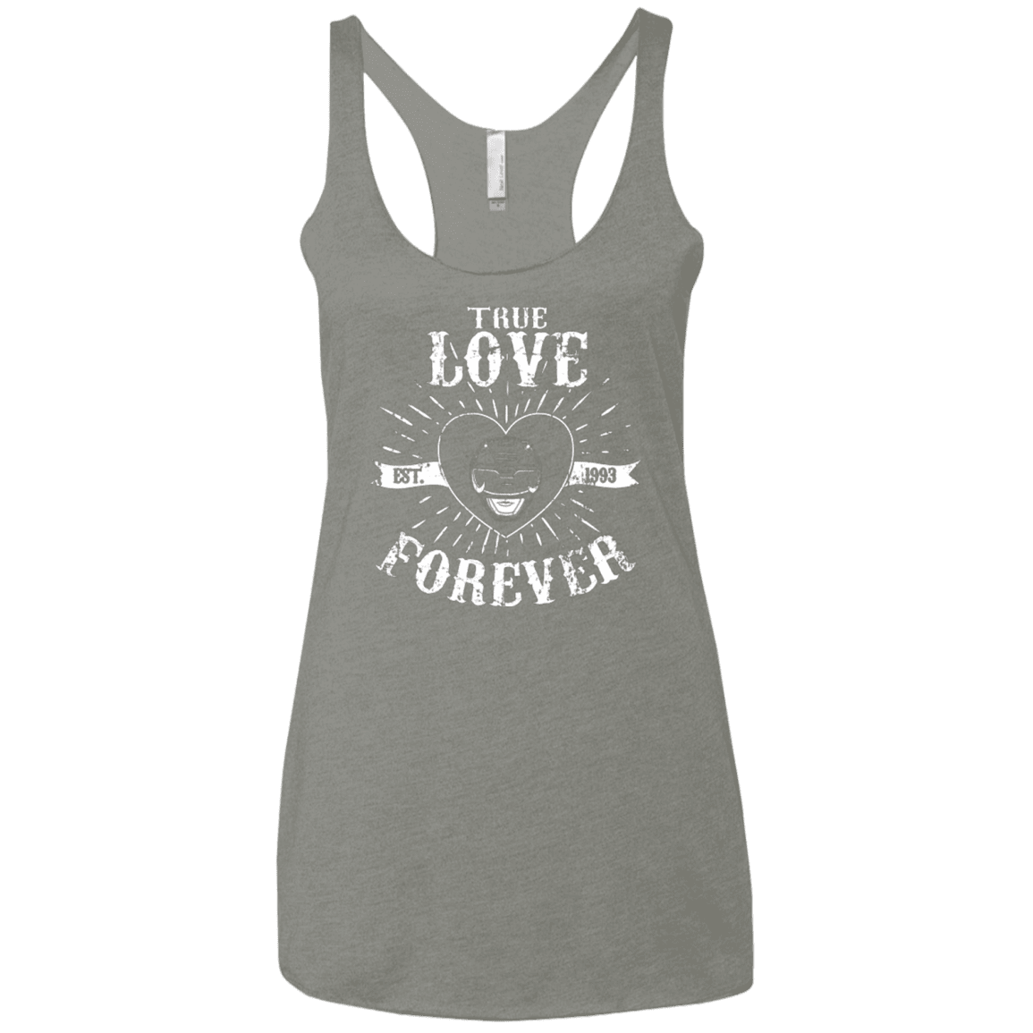 T-Shirts Venetian Grey / X-Small True Love Forever Black Women's Triblend Racerback Tank