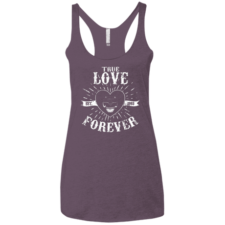 T-Shirts Vintage Purple / X-Small True Love Forever Black Women's Triblend Racerback Tank
