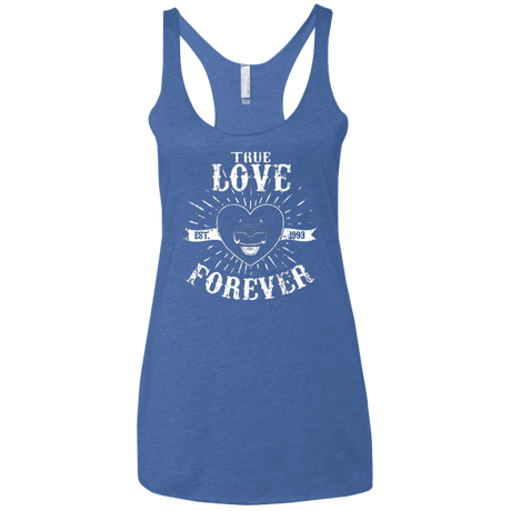 T-Shirts Vintage Royal / X-Small True Love Forever Black Women's Triblend Racerback Tank