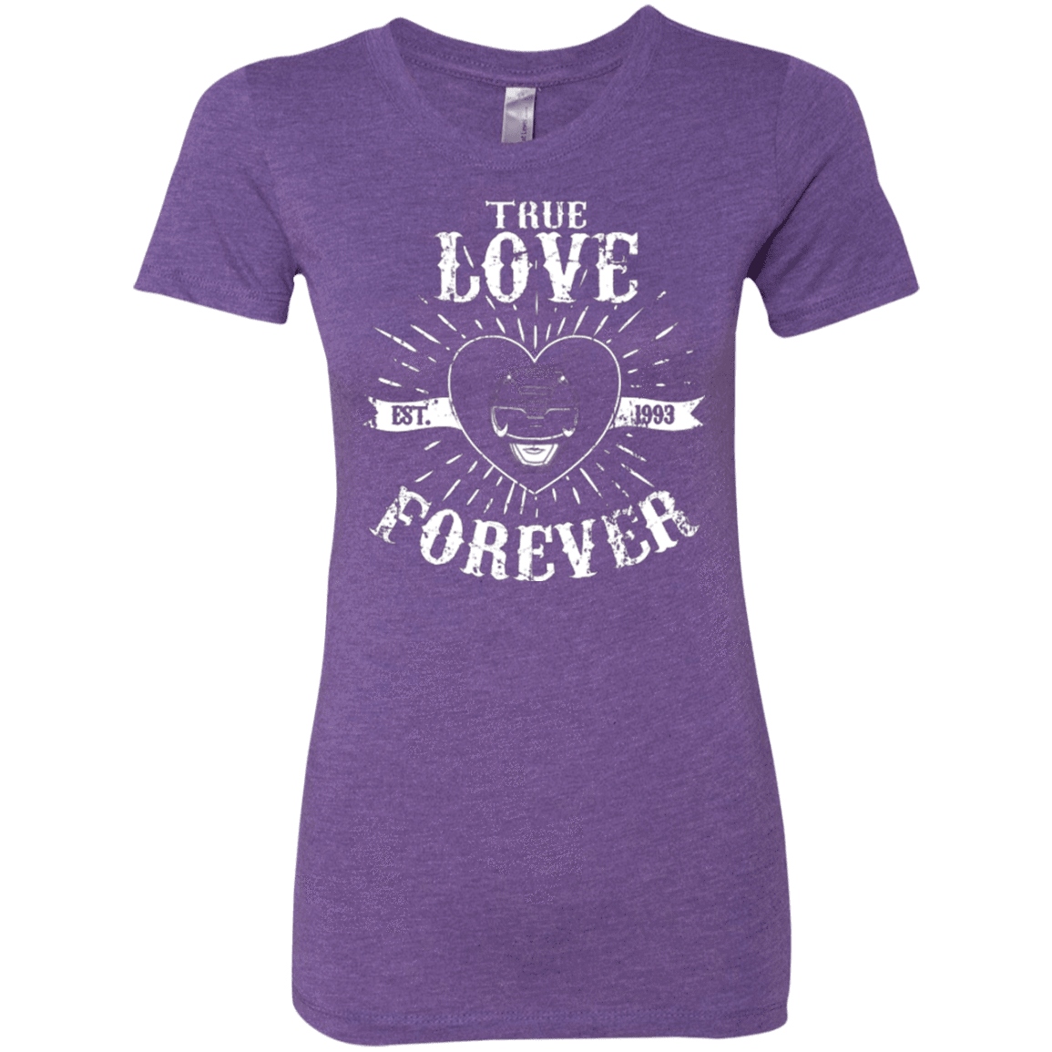 T-Shirts Purple Rush / Small True Love Forever Black Women's Triblend T-Shirt