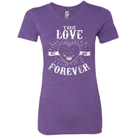 T-Shirts Purple Rush / Small True Love Forever Black Women's Triblend T-Shirt