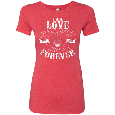 T-Shirts Vintage Red / Small True Love Forever Black Women's Triblend T-Shirt