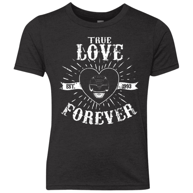 T-Shirts Vintage Black / YXS True Love Forever Black Youth Triblend T-Shirt