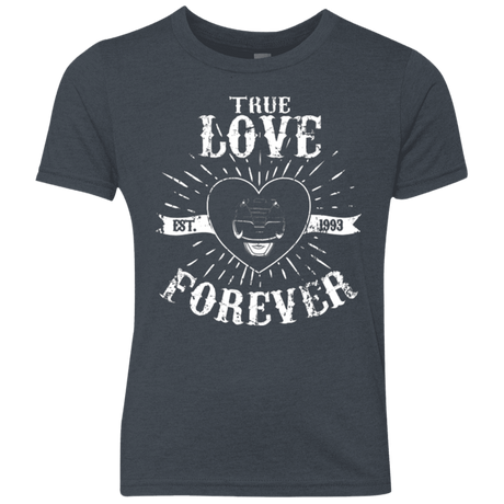 T-Shirts Vintage Navy / YXS True Love Forever Black Youth Triblend T-Shirt