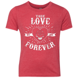 T-Shirts Vintage Red / YXS True Love Forever Black Youth Triblend T-Shirt
