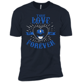 T-Shirts Midnight Navy / YXS True Love Forever Blue Boys Premium T-Shirt