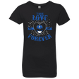 T-Shirts Black / YXS True Love Forever Blue Girls Premium T-Shirt