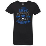 T-Shirts Black / YXS True Love Forever Blue Girls Premium T-Shirt