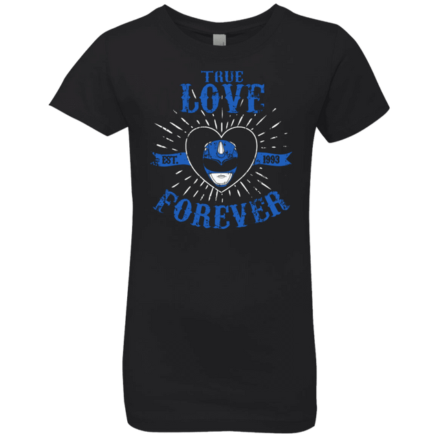 T-Shirts Black / YXS True Love Forever Blue Girls Premium T-Shirt