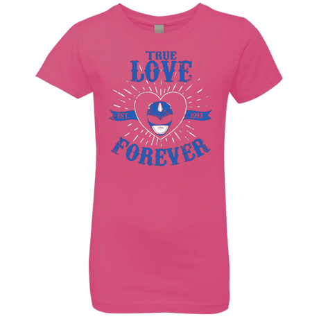 T-Shirts Hot Pink / YXS True Love Forever Blue Girls Premium T-Shirt