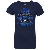 T-Shirts Midnight Navy / YXS True Love Forever Blue Girls Premium T-Shirt