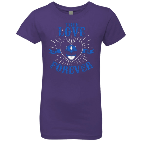 T-Shirts Purple Rush / YXS True Love Forever Blue Girls Premium T-Shirt