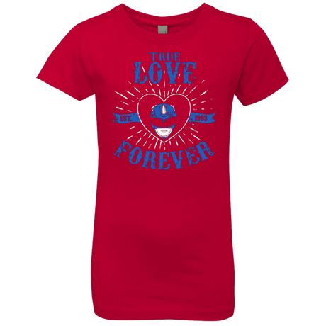 T-Shirts Red / YXS True Love Forever Blue Girls Premium T-Shirt