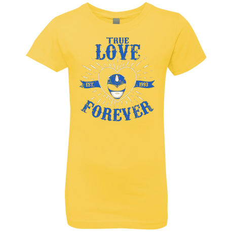 T-Shirts Vibrant Yellow / YXS True Love Forever Blue Girls Premium T-Shirt