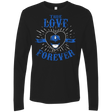 T-Shirts Black / Small True Love Forever Blue Men's Premium Long Sleeve