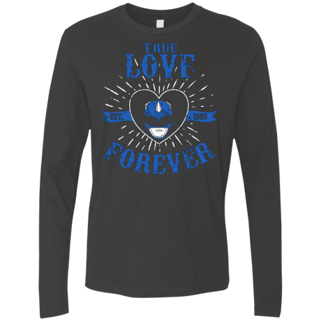 T-Shirts Heavy Metal / Small True Love Forever Blue Men's Premium Long Sleeve