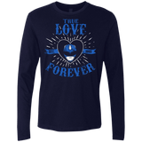 T-Shirts Midnight Navy / Small True Love Forever Blue Men's Premium Long Sleeve
