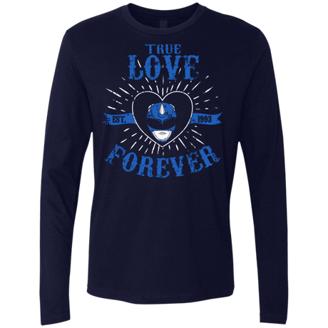 T-Shirts Midnight Navy / Small True Love Forever Blue Men's Premium Long Sleeve