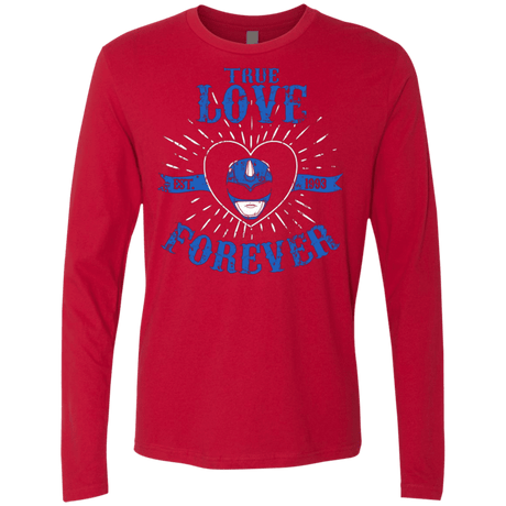 T-Shirts Red / Small True Love Forever Blue Men's Premium Long Sleeve