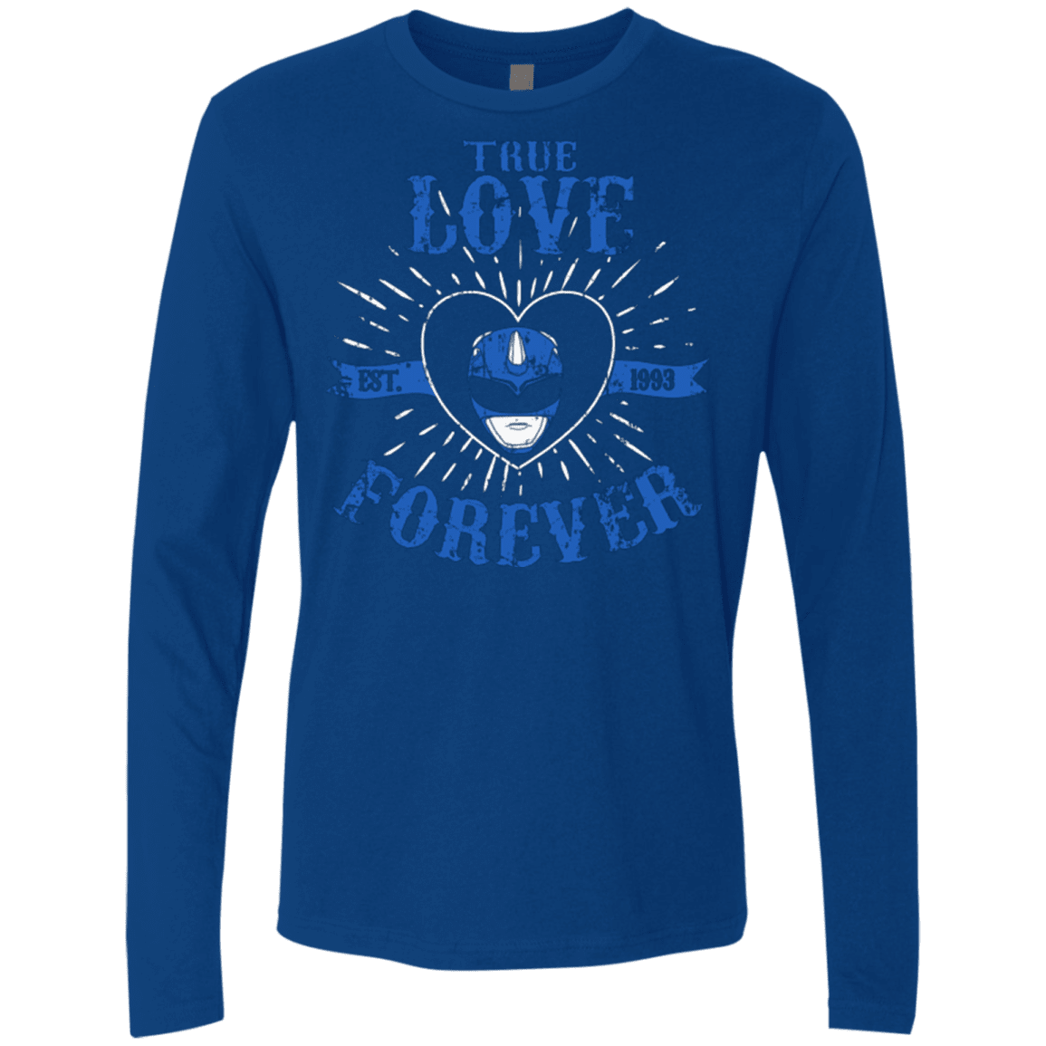 T-Shirts Royal / Small True Love Forever Blue Men's Premium Long Sleeve