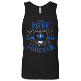 T-Shirts Black / Small True Love Forever Blue Men's Premium Tank Top