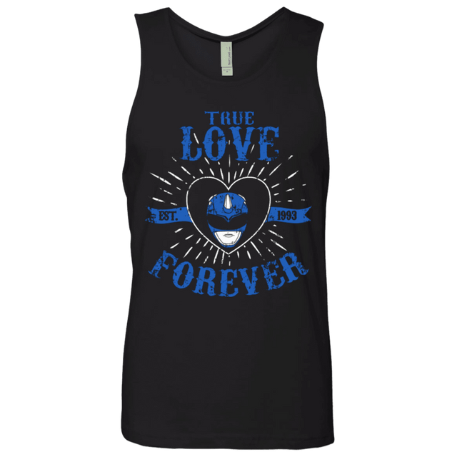 T-Shirts Black / Small True Love Forever Blue Men's Premium Tank Top