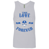 T-Shirts Heather Grey / Small True Love Forever Blue Men's Premium Tank Top