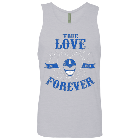 T-Shirts Heather Grey / Small True Love Forever Blue Men's Premium Tank Top