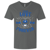 T-Shirts Heavy Metal / X-Small True Love Forever Blue Men's Premium V-Neck