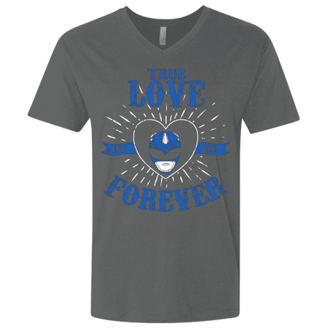 T-Shirts Heavy Metal / X-Small True Love Forever Blue Men's Premium V-Neck