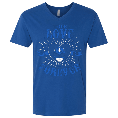 T-Shirts Royal / X-Small True Love Forever Blue Men's Premium V-Neck