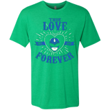 T-Shirts Envy / Small True Love Forever Blue Men's Triblend T-Shirt