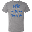 T-Shirts Premium Heather / Small True Love Forever Blue Men's Triblend T-Shirt