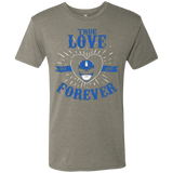 T-Shirts Venetian Grey / Small True Love Forever Blue Men's Triblend T-Shirt